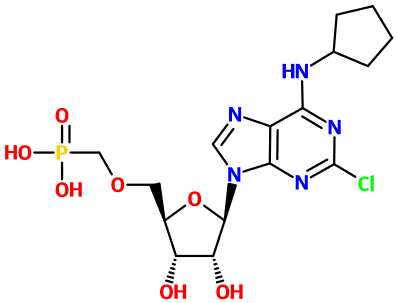 (image for) MC021024 ({[(2R,3S,4R,5R)-5-[2-Chloro-6-(cyclopentylamino)-9H-purin-9-yl]-3,4-dihydroxyoxolan-2-yl]methoxy}methyl)phosphonic acid